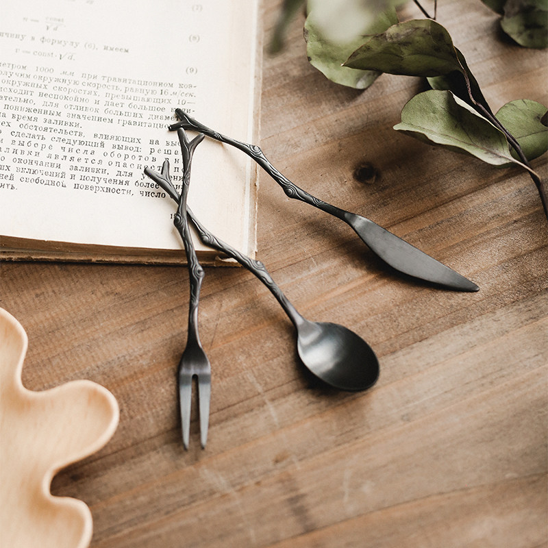 Vintage Collectible Spoons - Japoński Kreatywny Zestaw Sztućców w Stylu