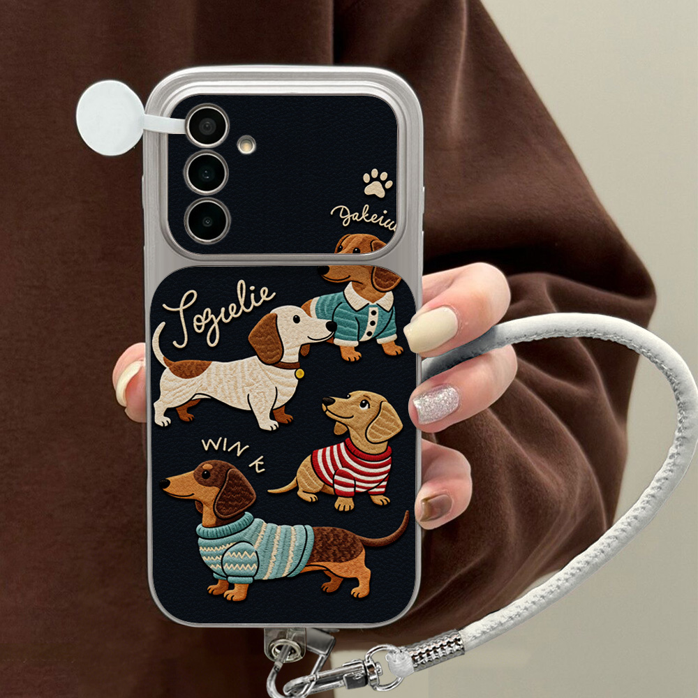 Camera Leather Case - Etui na telefon z motywem kreskówkowego