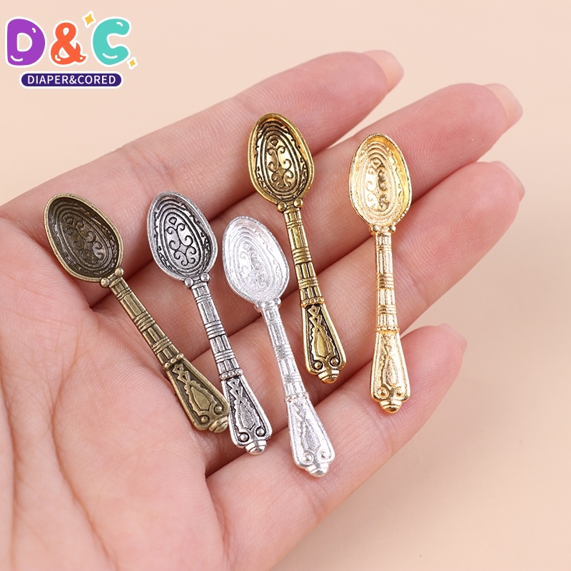 Vintage Collectible Spoons - 10 sztuk 1:12 domek dla lalek