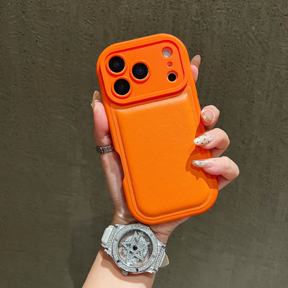 Camera Leather Case - Luksusowe etui na telefon z teksturą
