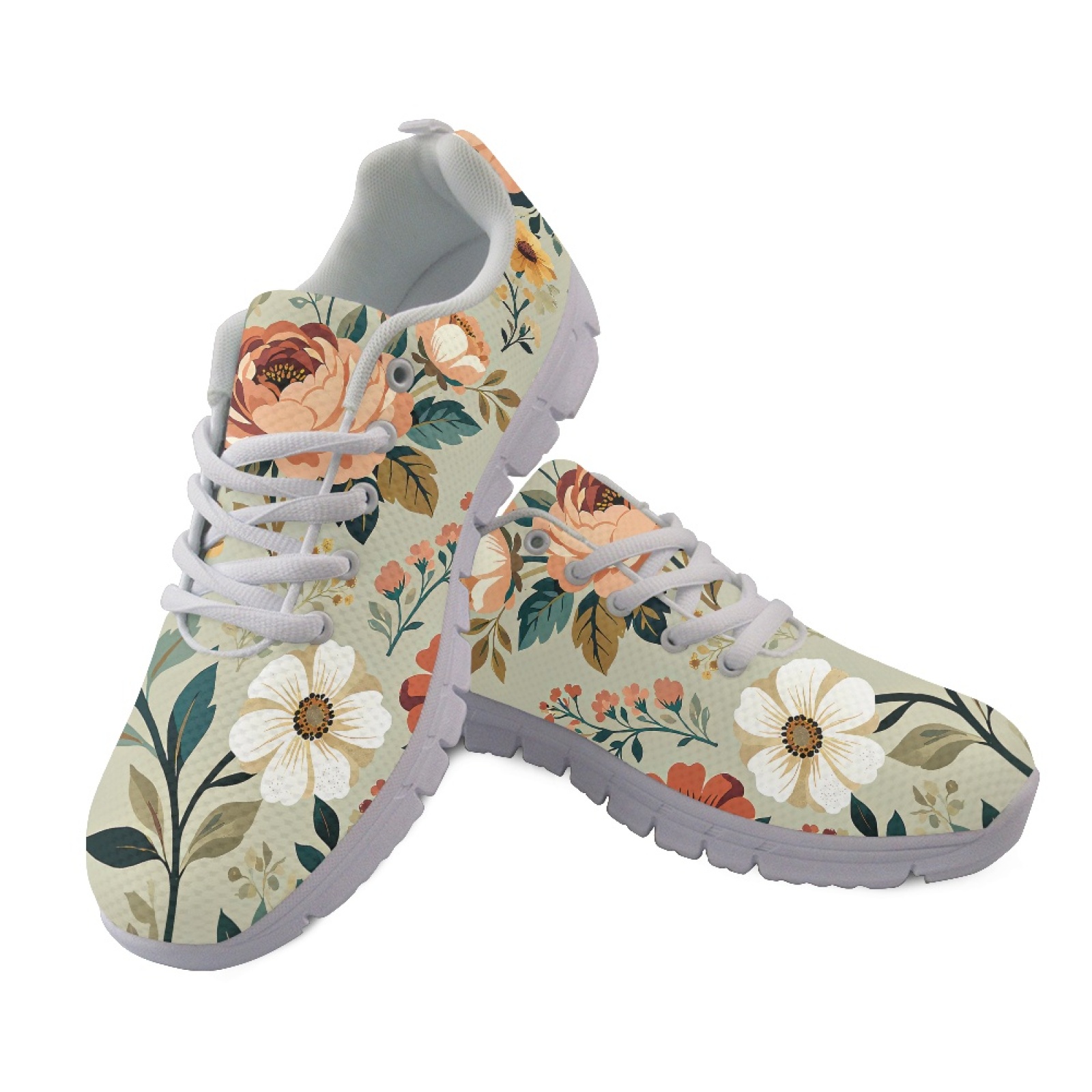 Vintage Collectible Shoes - Coloranimal – sportowe buty z kwiatowym