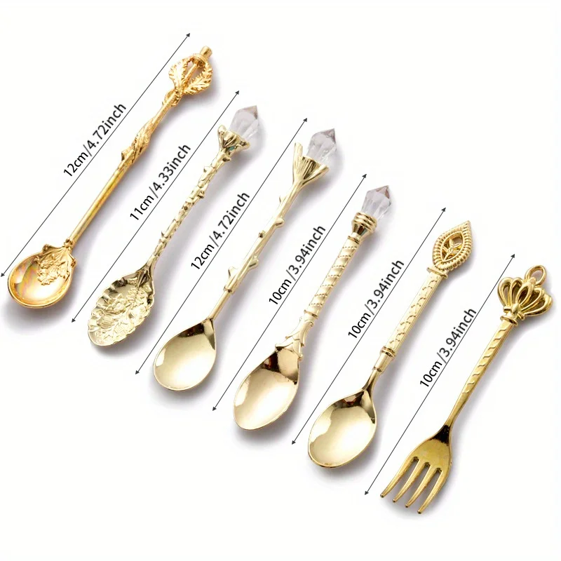 6szt Vintage Łyżki Widelec Kró – Vintage Collectible Spoons recenzja i cena