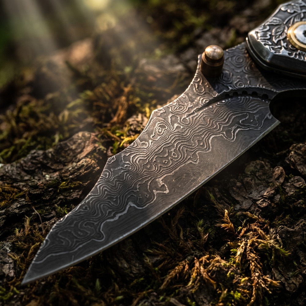 Nóż składany vintage z grawero – Vintage Collectible Knives recenzja i cena