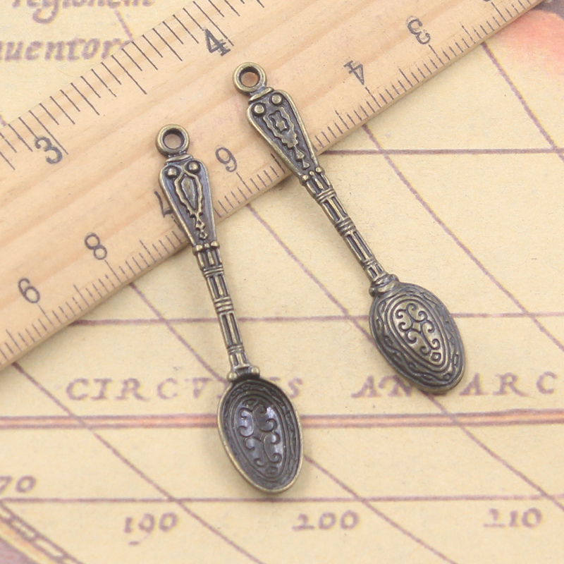 10 sztuk Charms wzór łyżka 48x – Vintage Collectible Spoons recenzja i cena